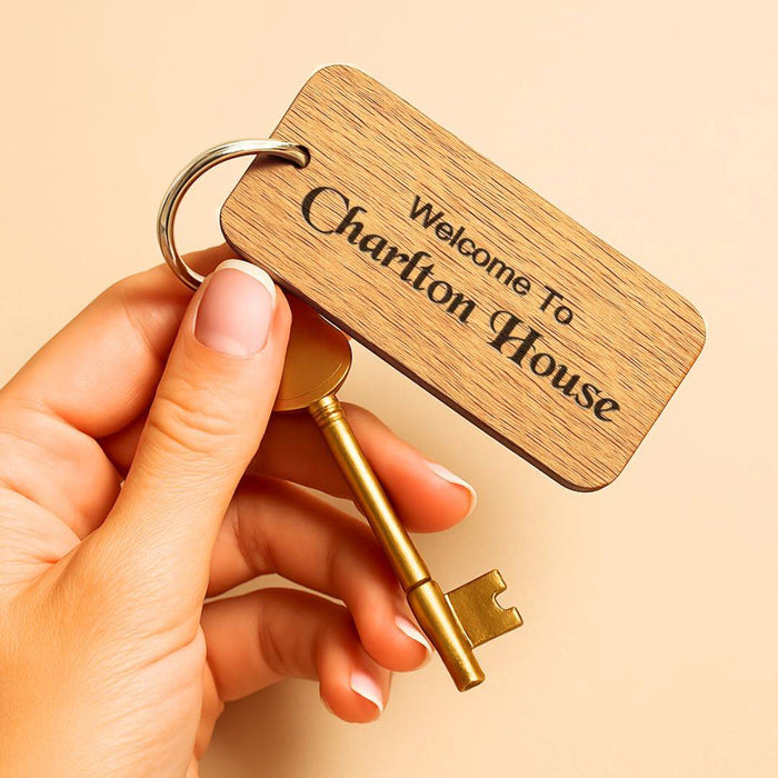 Engraved Keyrings for Airbnb & Holiday Lets | Add WiFi QR Code & Guest Welcome Info