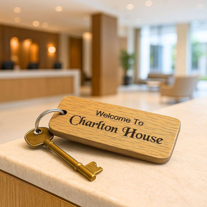Engraved Keyrings for Airbnb & Holiday Lets | Add WiFi QR Code & Guest Welcome Info