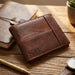 Engraved Leather Wallet I Personalised Gift for Men
