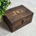 Engraved Monogram Keepsake Box for Husband I Boyfriend Birthday Gift - 6 Sizes Small to XLarge