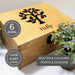 Engraved Tree Wooden Memory Storage Box I Large Family Tree Box 42cm