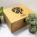 Engraved Tree Wooden Memory Storage Box I Large Family Tree Box 42cm