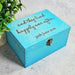 Engraved Wedding Anniversary Box I Wood Fairytale Gift