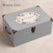 Extra Large Personalised Baby Memory Box with Lock and Cotton Lining, Wooden Keepsake Chest with Handles, Luxury New Baby and Christening Gift