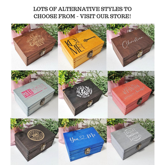 Floral Wellbeing Keepsake Box I Happiness Memory Box