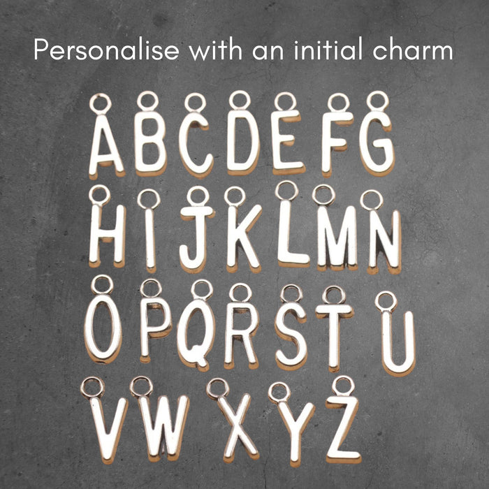 Funny Anniversary Keychain – Personalised Couple Keyring with Initial Charm