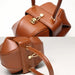Genuine Leather Dumpling Bag | Colourful Round Top Handle Handbag - 2 Sizes