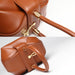 Genuine Leather Dumpling Bag | Colourful Round Top Handle Handbag - 2 Sizes
