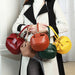 Genuine Leather Dumpling Bag | Colourful Round Top Handle Handbag - 2 Sizes