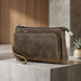Genuine Leather Men’s Clutch Bag | Travel & Cable Organiser Pouch