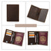 Genuine Leather Passport Cover with Card Slots & RFID Blocking | Travel Document Wallet