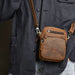 Genuine Leather Shoulder Bag | Small Retro Crossbody Phone Bag