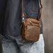 Genuine Leather Shoulder Bag | Small Retro Crossbody Phone Bag