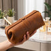 Genuine Leather Toiletry Bag | Compact Cosmetic Makeup Case