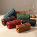 Genuine Leather Toiletry Bag | Compact Cosmetic Makeup Case