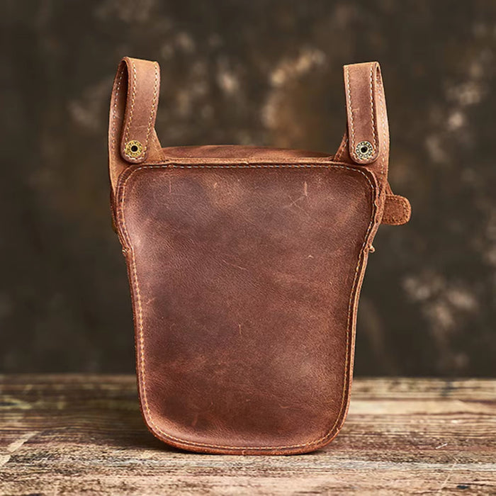 Genuine Leather Waist Bag | Retro Belt Pouch Phone Bag