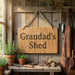 Grandad's shed sign