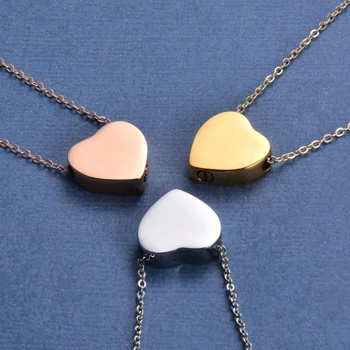 Heart Memorial Ashes Necklace