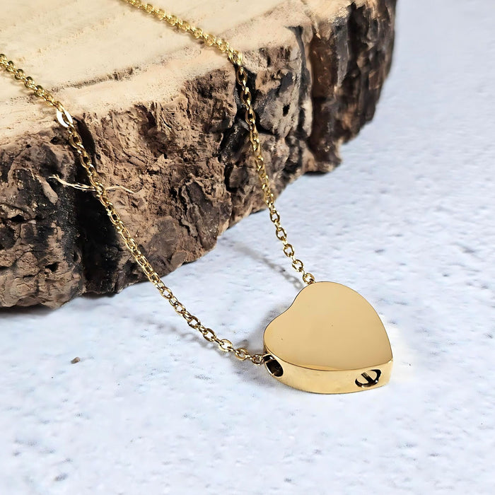 Heart Memorial Ashes Necklace
