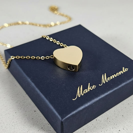 Heart Memorial Ashes Necklace