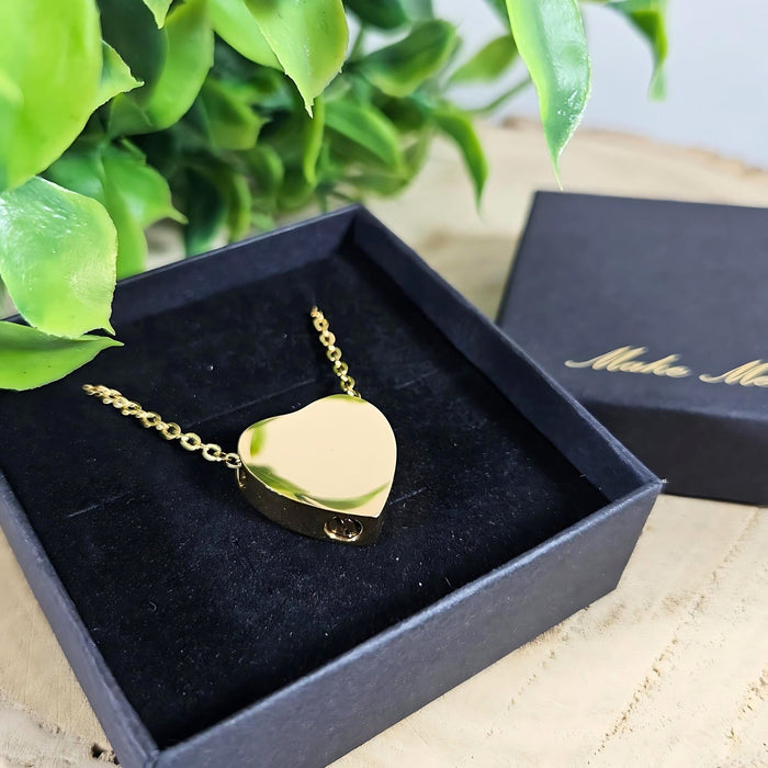 Heart Memorial Ashes Necklace