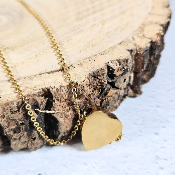 Heart Memorial Ashes Necklace
