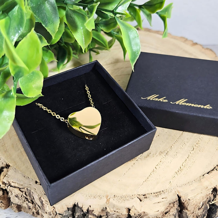 Heart Memorial Ashes Necklace