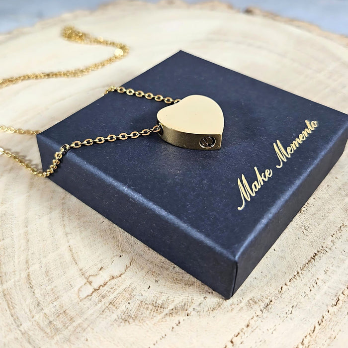 Heart Memorial Ashes Necklace