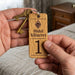Hotel Guesthouse QR Code Keyring I Personalised Wooden Scanable Website Keyring I Custom QR Code Keychain