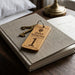 Hotel Guesthouse QR Code Keyring I Personalised Wooden Scanable Website Keyring I Custom QR Code Keychain