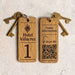 Hotel Guesthouse QR Code Keyring I Personalised Wooden Scanable Website Keyring I Custom QR Code Keychain
