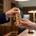 Hotel Guesthouse QR Code Keyring I Personalised Wooden Scanable Website Keyring I Custom QR Code Keychain