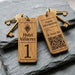 Hotel Guesthouse QR Code Keyring I Personalised Wooden Scanable Website Keyring I Custom QR Code Keychain