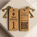 Hotel Guesthouse QR Code Keyring I Personalised Wooden Scanable Website Keyring I Custom QR Code Keychain