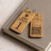 Hotel Guesthouse QR Code Keyring I Personalised Wooden Scanable Website Keyring I Custom QR Code Keychain