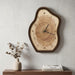 Irregular Wood Grain Wall Clock – Decorative Resin Clock