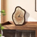 Irregular Wood Grain Wall Clock – Decorative Resin Clock