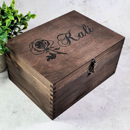 Jewellery Box I Engraved Wooden Organiser I Personalised Gifts for Her - 6 Sizes Small to XLarge
