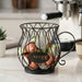 Large Capacity Iron Coffee Pod Storage Basket – K-Cup & Creamer Capsule Organiser
