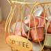Large Capacity Iron Coffee Pod Storage Basket – K-Cup & Creamer Capsule Organiser