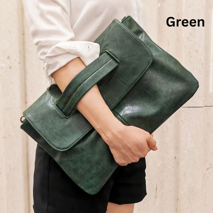 Large Envelope Clutch Bag with Strap | Women’s Crossbody Handbag - 9 Colours