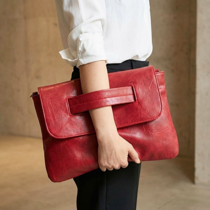 Large Envelope Clutch Bag with Strap | Women’s Crossbody Handbag - 9 Colours