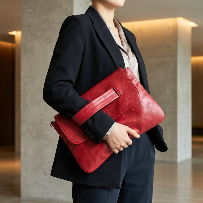 Large Envelope Clutch Bag with Strap | Women’s Crossbody Handbag - 9 Colours
