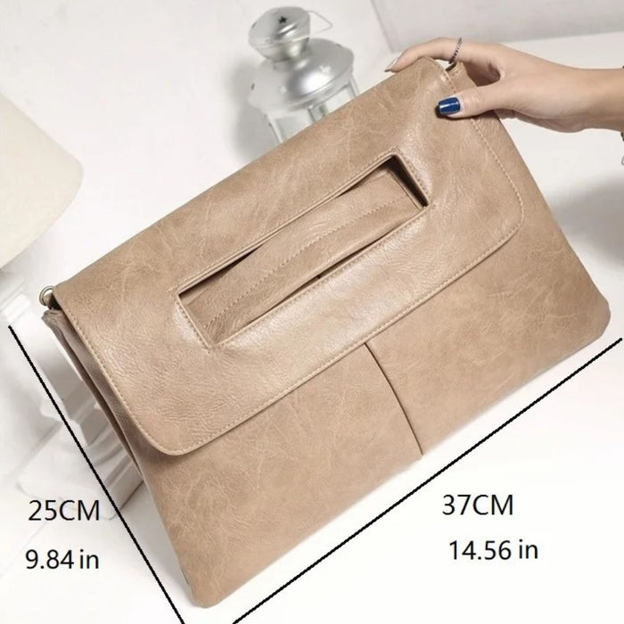 Large Envelope Clutch Bag with Strap | Women’s Crossbody Handbag - 9 Colours