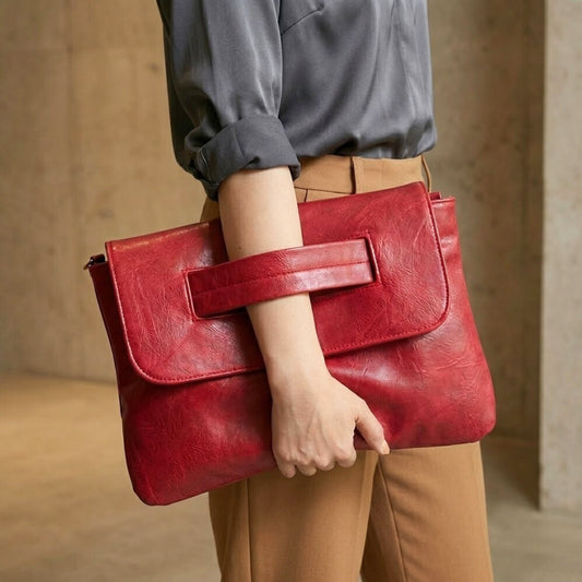 Large Envelope Clutch Bag with Strap | Women’s Crossbody Handbag - 9 Colours