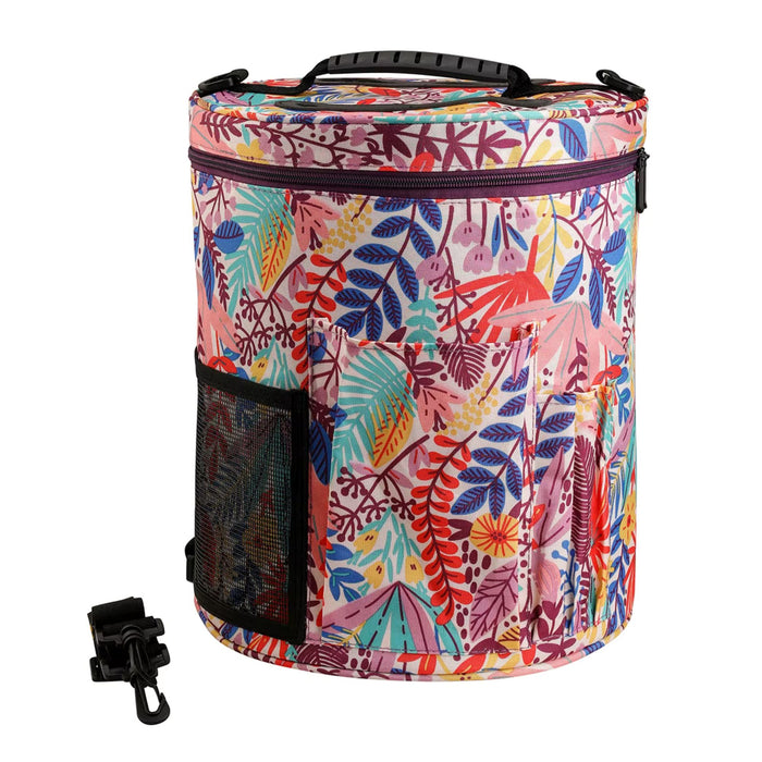 Large Knitting & Crochet Storage Bag with Lid – Yarn Organiser Tote for Needles, Hooks & Projects