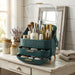 Large Makeup Storage Organiser with Lid – Waterproof Makeup & Skincare Organiser with Drawers
