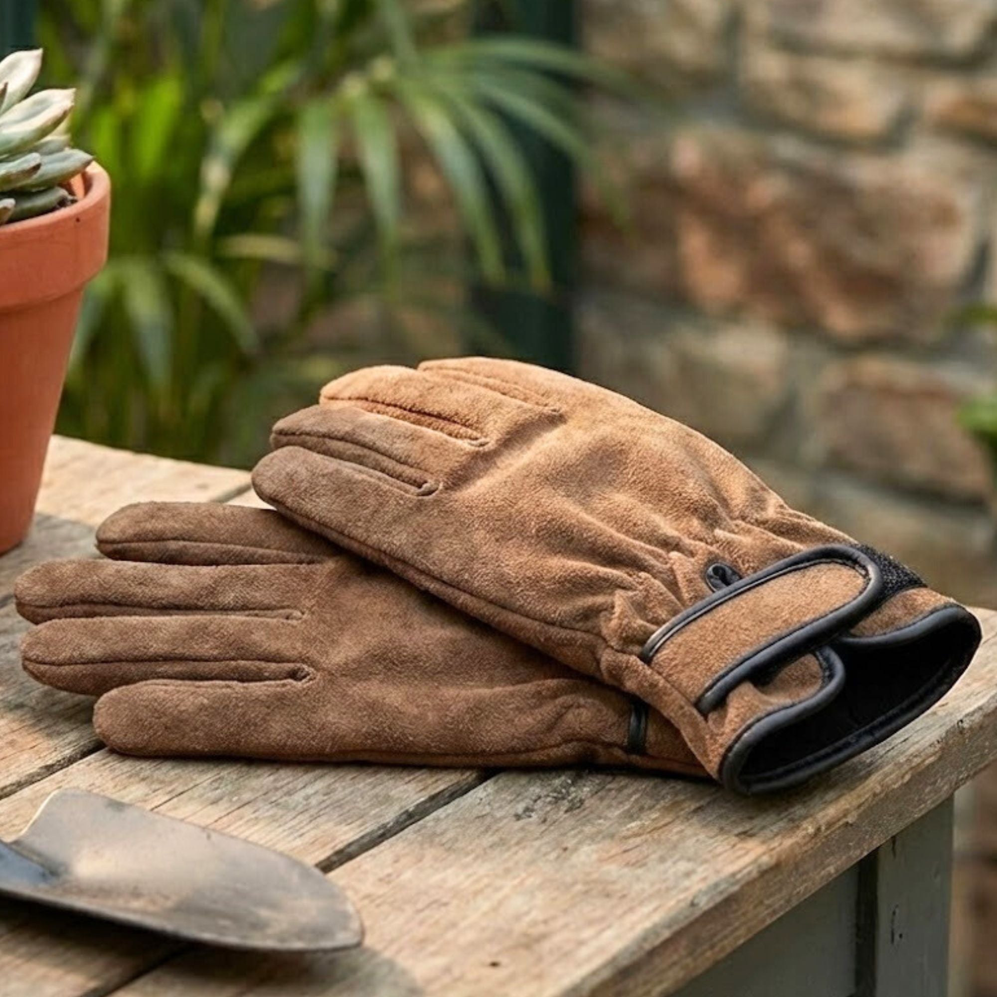 Leather Gardening Gloves | Anti-Thorn Garden Work Gloves — Make