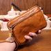 Leather Zipper Purse Wallet | Vegetable Tanned Cowhide Clutch