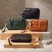 Leather Zipper Purse Wallet | Vegetable Tanned Cowhide Clutch